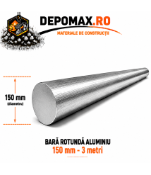 Bara rotunda aluminiu 150 mm, 3 metri, EN AW-2007